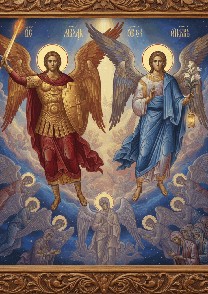 Sfinții Arhangheli Mihail și Gavriil – Soborul Tuturor Puterilor Cerești Fără de Trup